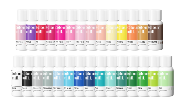 Colour Mill - Oil Blend Coloring - Original 34 Colors Included - 20 mL each  - Divine Specialties