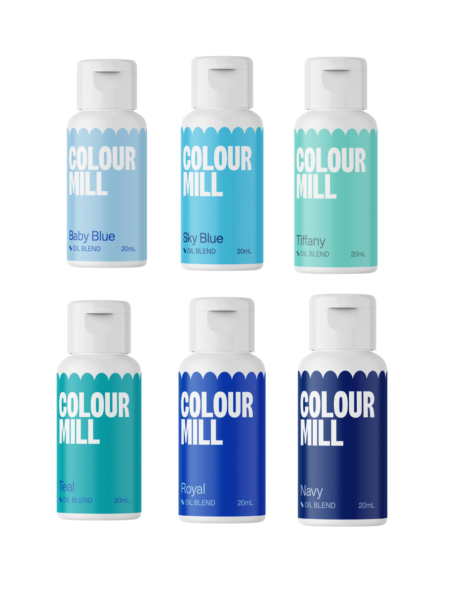Colour Mill - Oil Blend Coloring - PRIMARY COMBO PACK - 100ml - 6